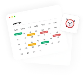 Calendar leave management interface