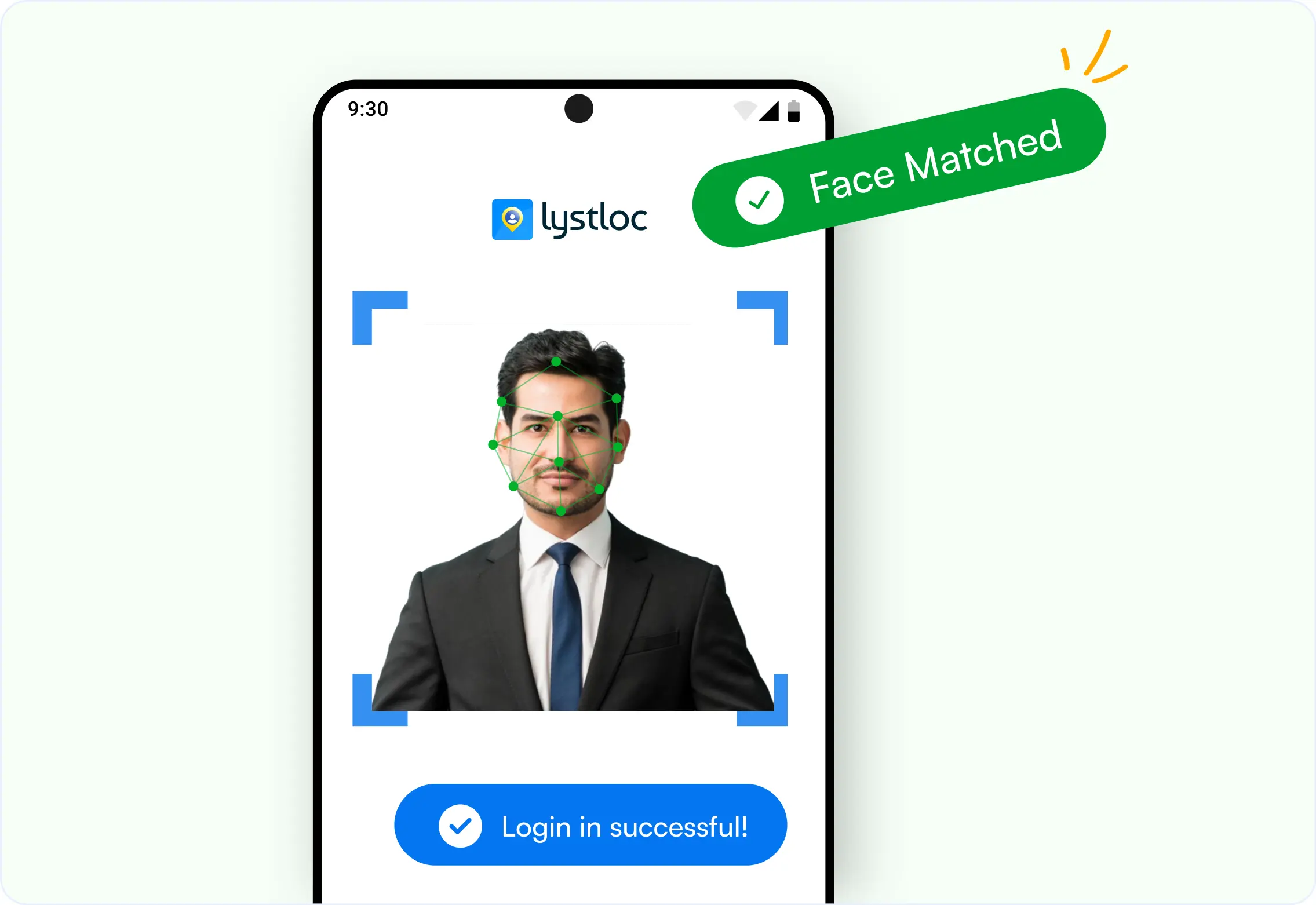 Facial recognition attendance interface