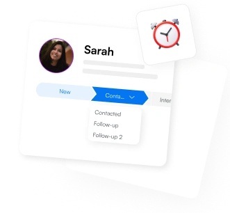 Employee profile and status card